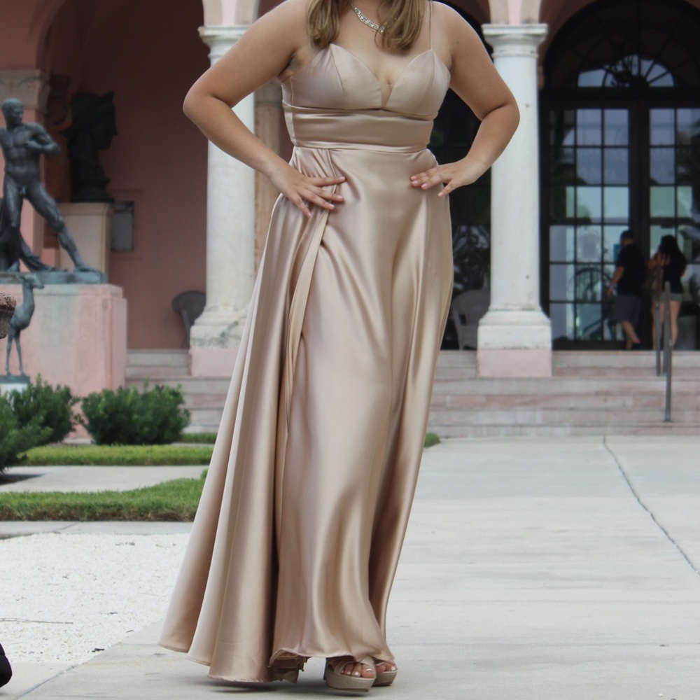 Gold dress